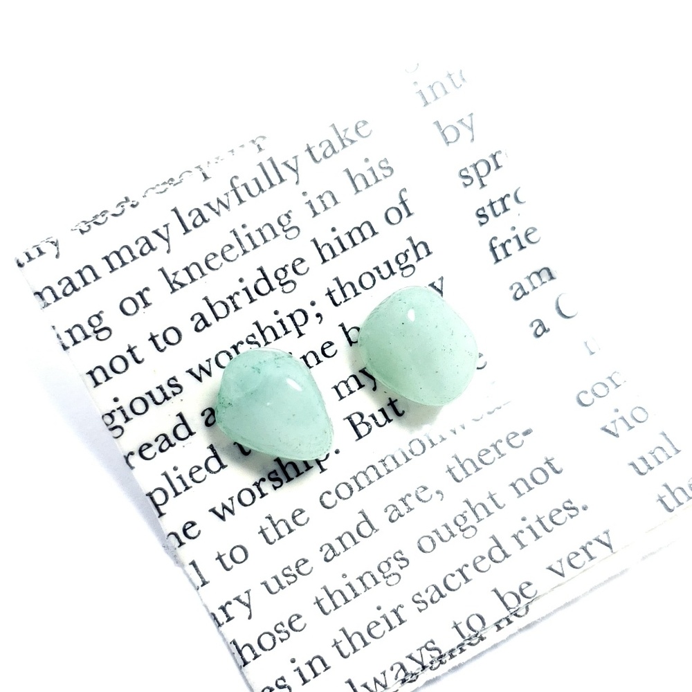 Aventurine studs - Picture 2 of 7